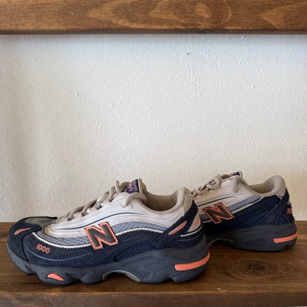 New Balance 1000 Nautical Coral Sneakers Kids Size 2 PC1000FL